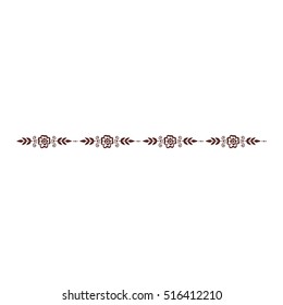 Floral mehendi pattern ornament