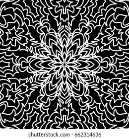 Floral mehendi pattern. vector illustration. hand drawn henna india tribal paisley background