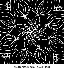 Floral mehendi pattern. vector illustration. hand drawn henna india tribal paisley background