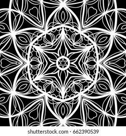 Floral mehendi pattern. vector illustration. hand drawn henna india tribal paisley background