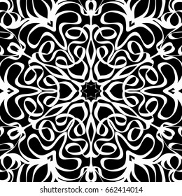 Floral mehendi pattern. vector illustration. hand drawn henna india tribal paisley background