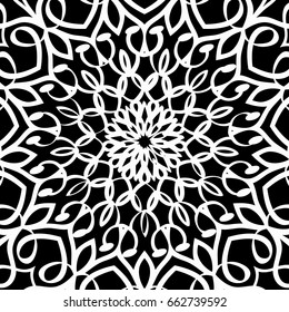 Floral mehendi pattern. vector illustration. hand drawn henna india tribal paisley background