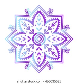 Floral mehendy lower pattern ornament