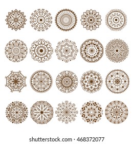 Floral mehendy lower pattern ornament