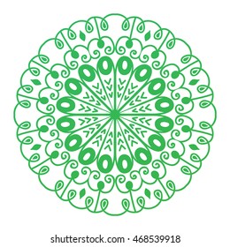 Floral mehendy lower pattern ornament
