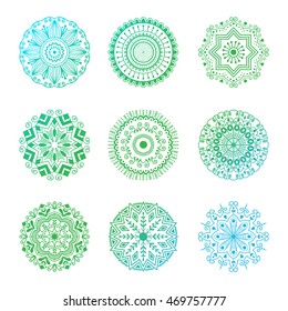Floral mehendy lower pattern ornament