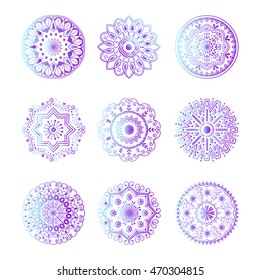 Floral mehendy lower pattern ornament