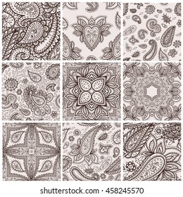 Floral mehendy pattern ornament