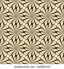 Floral mesh, seamless vector background.