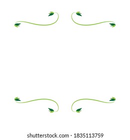 Blumenhintergrund-Design. Meldungskartenvorlage.
