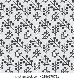 floral minimalist seamless pattern vector image