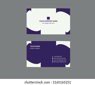 Floral modern business card design