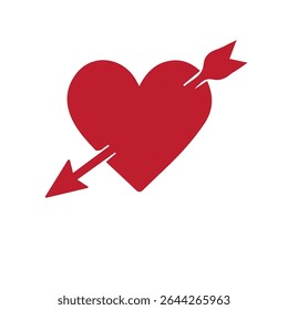 Floral and Modern Love Silhouette  Vector Illustration