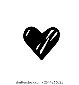 Floral and Modern Love Silhouette  Vector Illustration