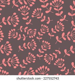 Floral modern seamless pattern. Beautiful background 