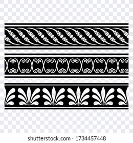 Floral modern seamless wall border art