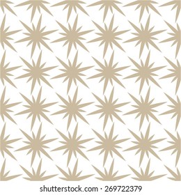 Floral monochrome pattern, seamless vector background.