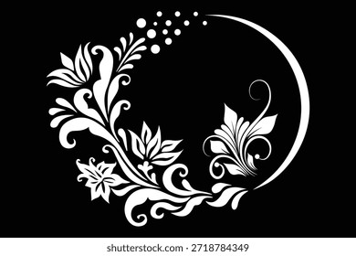 Monograma floral e Design de Artes