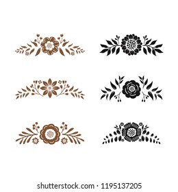 floral monogram paper cut out files