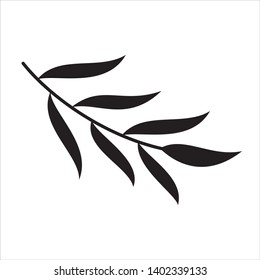 Floral Monoline Vector Black And White
