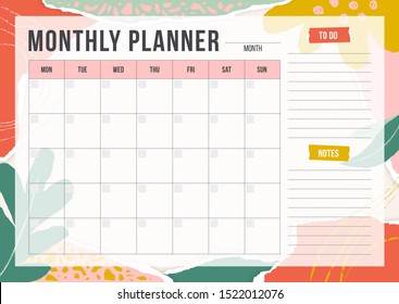 625,362 Monthly Planner Images, Stock Photos & Vectors | Shutterstock