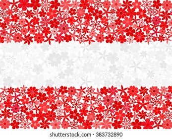 Floral mosaic Austrian flag