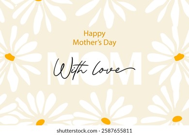 Floral Mother's Day Card - With Love Mom