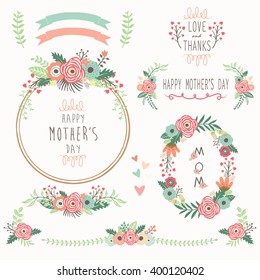 Floral Mother's Day Elements