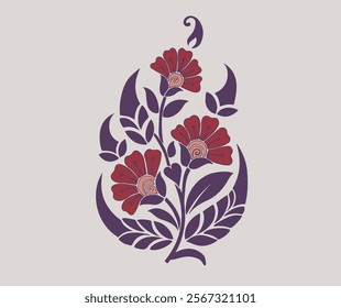 Floral motif, botanical pattern, seamless design, flower vector, textile design, nature-inspired, decorative pattern, floral illustration, vintage floral, modern flowers, hand-drawn design, abstract b