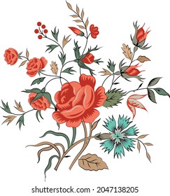 Floral Motif, illustration vector art