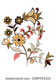 Floral Motif, illustration vector art