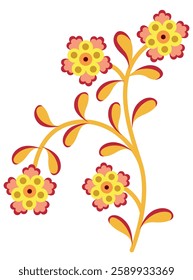 Floral Motif, illustration vector art