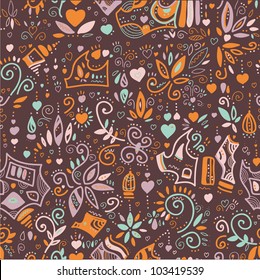 floral motif texture which can be used as wrapping paper or wallpaper
