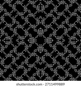Patrón de motivos florales, se puede utilizar para la decoración, adornado, Fondo de pantalla, azulejo, alfombra, moda, tela, impresión de envoltura o elemento de Diseño gráfico. Ilustración vectorial