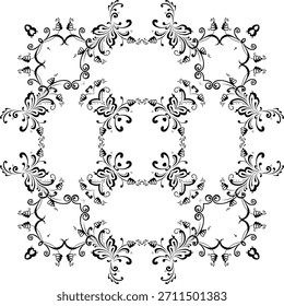 Floral Motifs Pattern, can use for Decoration, Ornate, Wallpaper, Tile, Carpet, Fashion, Fabric, Wrapping Print or Graphic Design Element. Vector Illustration