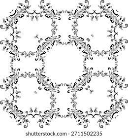 Patrón de motivos florales, se puede utilizar para la decoración, adornado, Fondo de pantalla, azulejo, alfombra, moda, tela, impresión de envoltura o elemento de Diseño gráfico. Ilustración vectorial