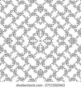Floral Motifs Pattern, can use for Decoration, Ornate, Wallpaper, Tile, Carpet, Fashion, Fabric, Wrapping Print or Graphic Design Element. Vector Illustration