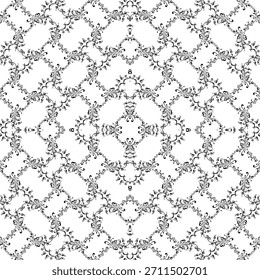 Padrão de motivos florais, pode usar para decoração, ornato, papel de parede, azulejo, tapete, moda, tecido, impressão de envoltório ou elemento de design gráfico. Ilustração de vetor