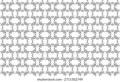 Padrão de motivos florais, pode usar para decoração, ornato, papel de parede, azulejo, tapete, moda, tecido, impressão de envoltório ou elemento de design gráfico. Ilustração de vetor