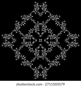 Floral Motifs Pattern, can use for Decoration, Ornate, Wallpaper, Tile, Carpet, Fashion, Fabric, Wrapping Print or Graphic Design Element. Vector Illustration