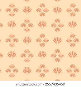 Floral motifs seamless vector pattern