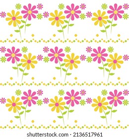 Floral motives seamless digital background