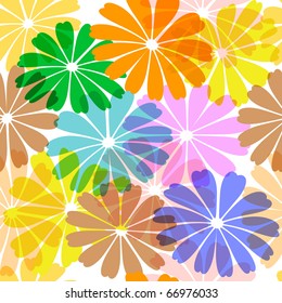 Floral  motley seamless vivid pattern (vector eps 10)