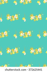 Floral  narcissus retro vintage background, vector illustration