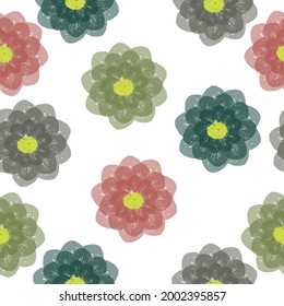 Floral natural decoration background, backdrop element fabric textile design Modern swatch. Nature background for textile, print and any your design. Simple vector repeating texture.