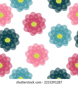 Floral natural decoration background, backdrop element fabric textile design Trendy floral design Simple vector repeating texture.