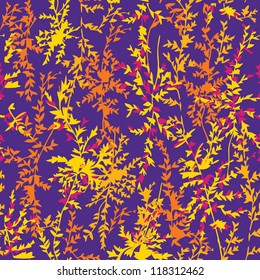 Floral natural seamless vector pattern