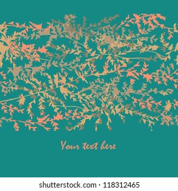 Floral natural seamless vector pattern