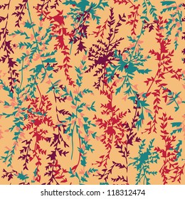 Floral natural seamless vector pattern