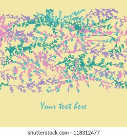 Floral natural seamless vector pattern